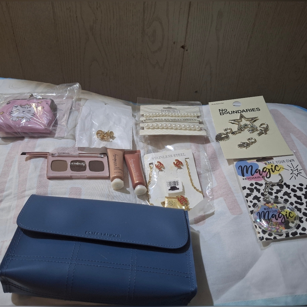 Jewelry & Cosmetic Bag. Includes Ulta Beauty, Victoria's Secrets & The Balm.